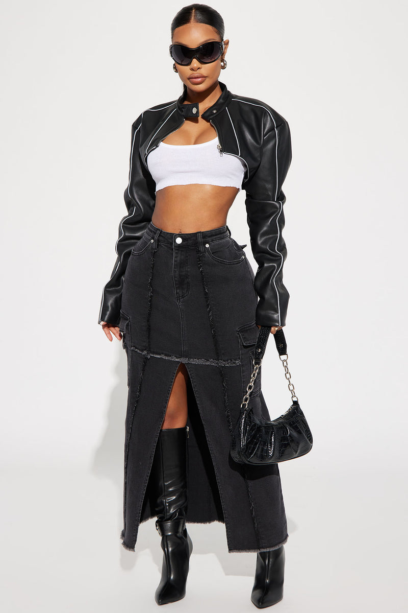 Wishlist Denim Cargo Maxi Skirt - Black Wash | Fashion Nova, Skirts ...