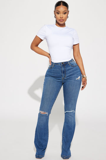 Remi Ripped Stretch Baggy Jeans - Vintage Wash