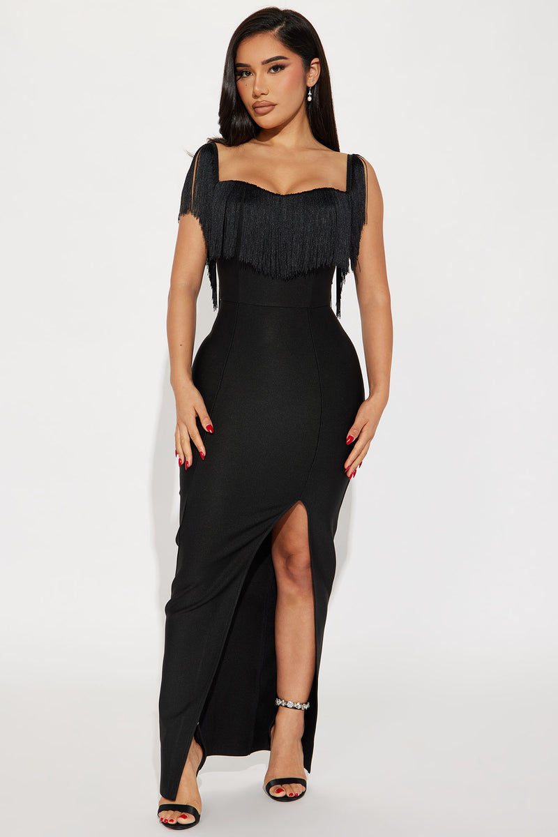 Stallion Bandage Maxi Dress - Black | Fashion Nova, Dresses | Fashion Nova
