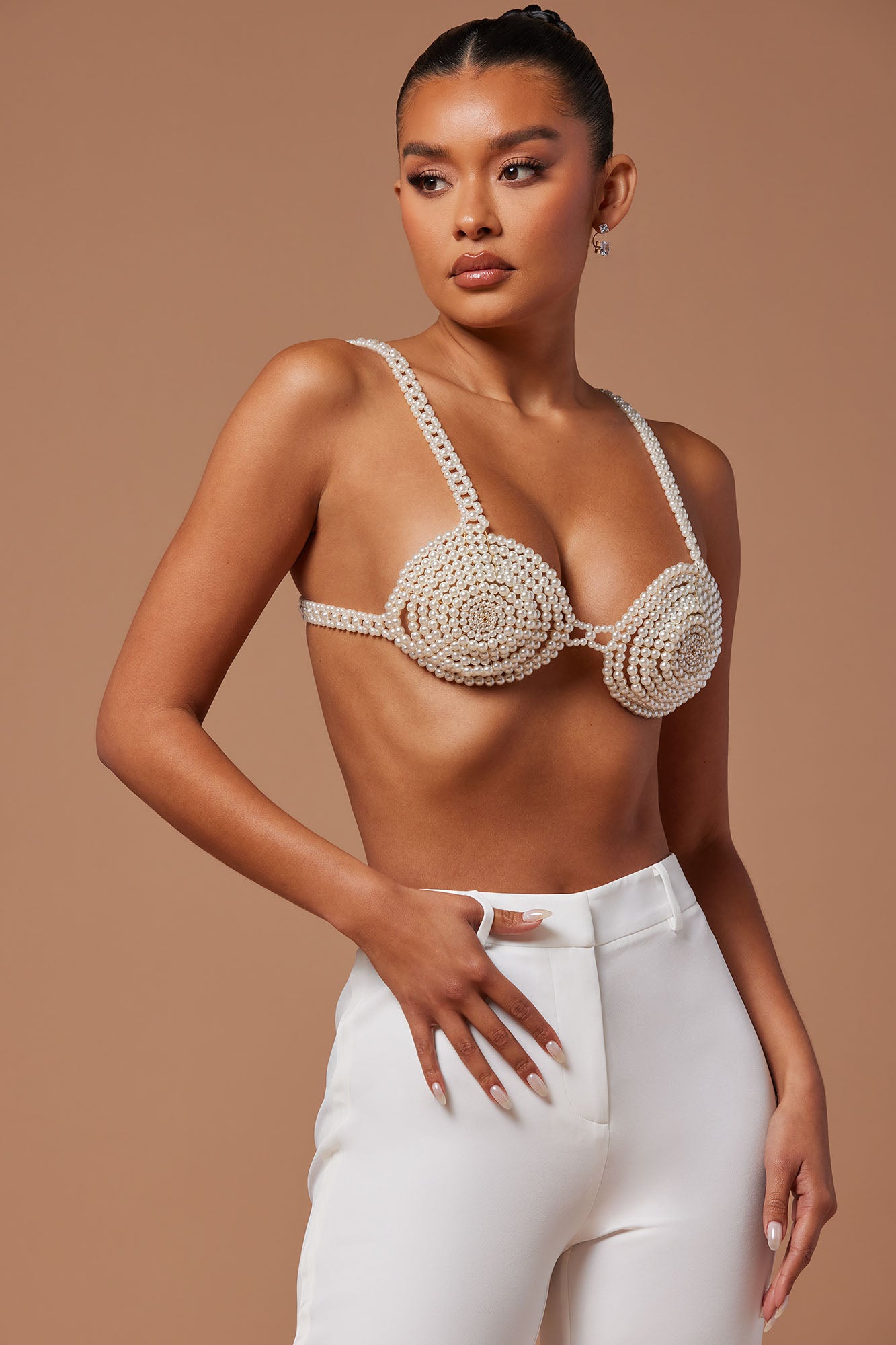 True Mood Lace Bralette In Pear • Impressions Online Boutique