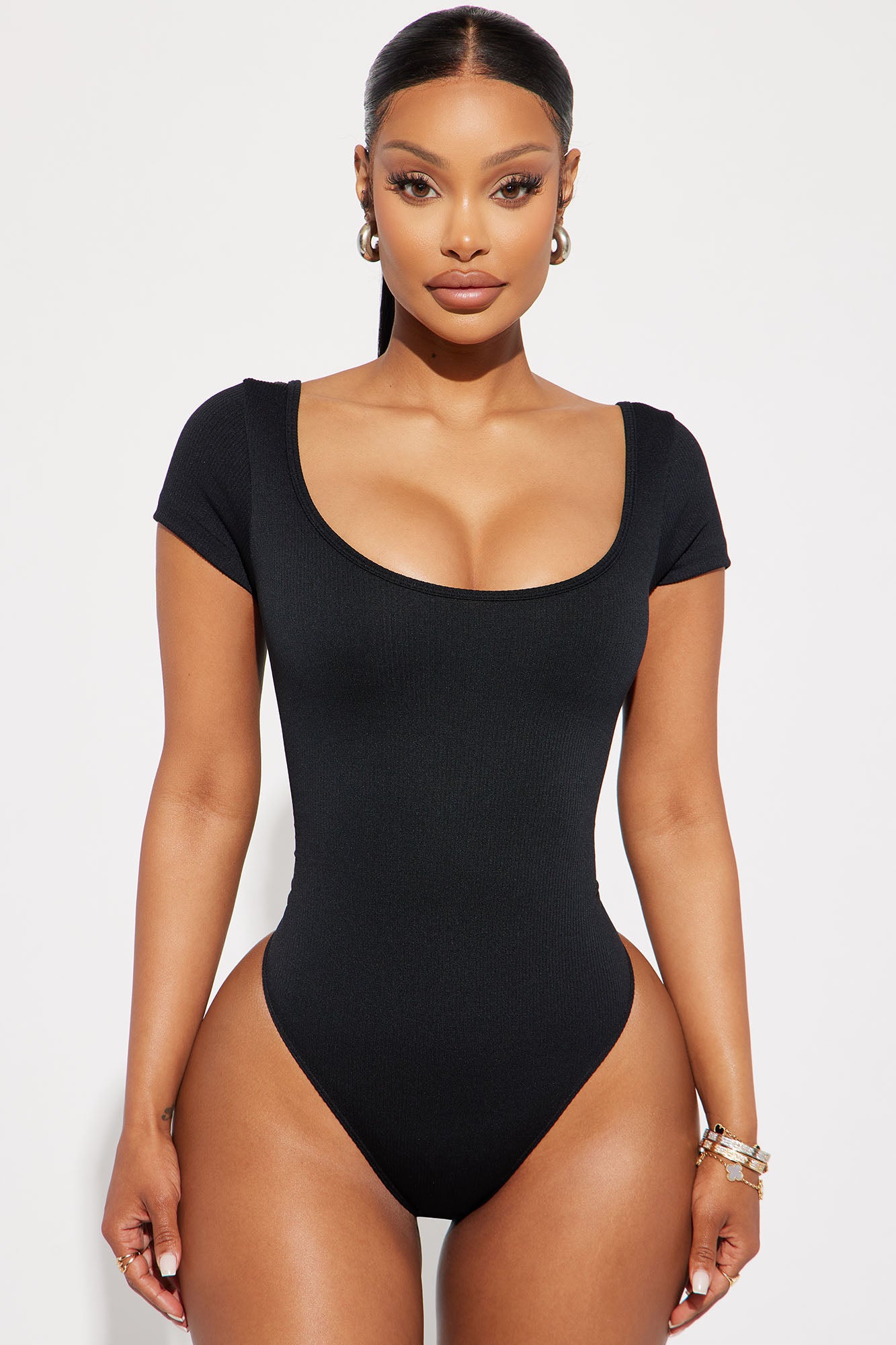 Kendall Seamless Bodysuit - Black, Fashion Nova, Bodysuits