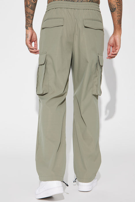 Hunter Cargo Pants - Khaki, Fashion Nova, Mens Pants
