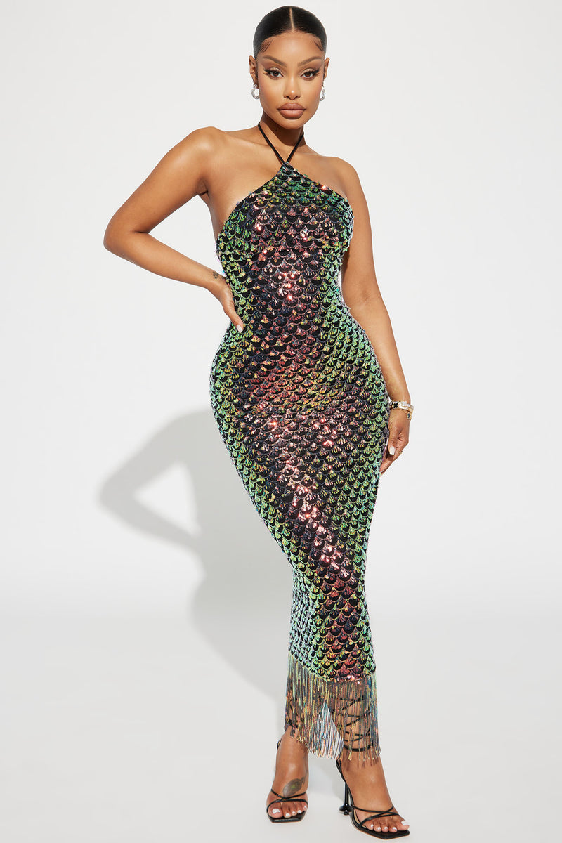 Vitamin Sea Sequin Maxi Dress - Black | Fashion Nova, Dresses | Fashion ...