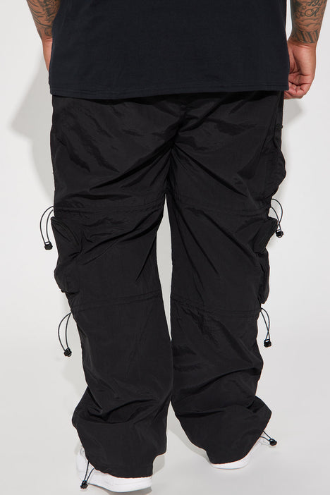 Act Like Homie Nylon | Nova Drawstring Fashion Fashion Mens | Cargo - Pants Pants Black Nova