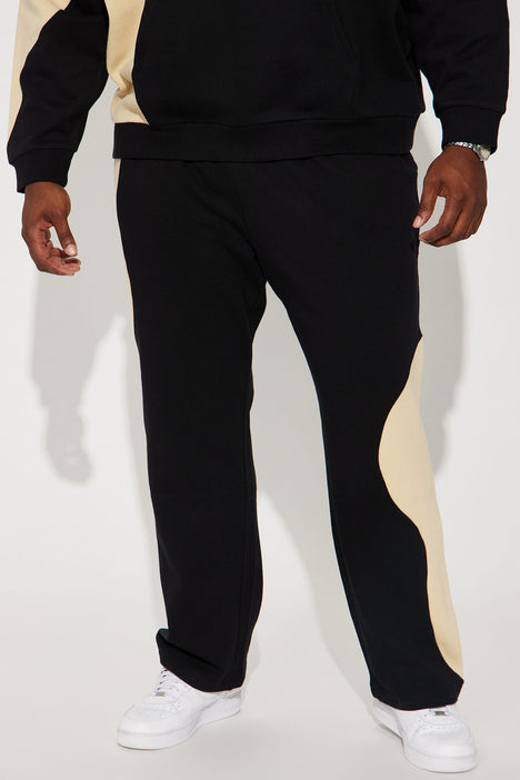 Watch It Happen Straight Sweatpants - Black, Fashion Nova, Mens Fleece  Bottoms