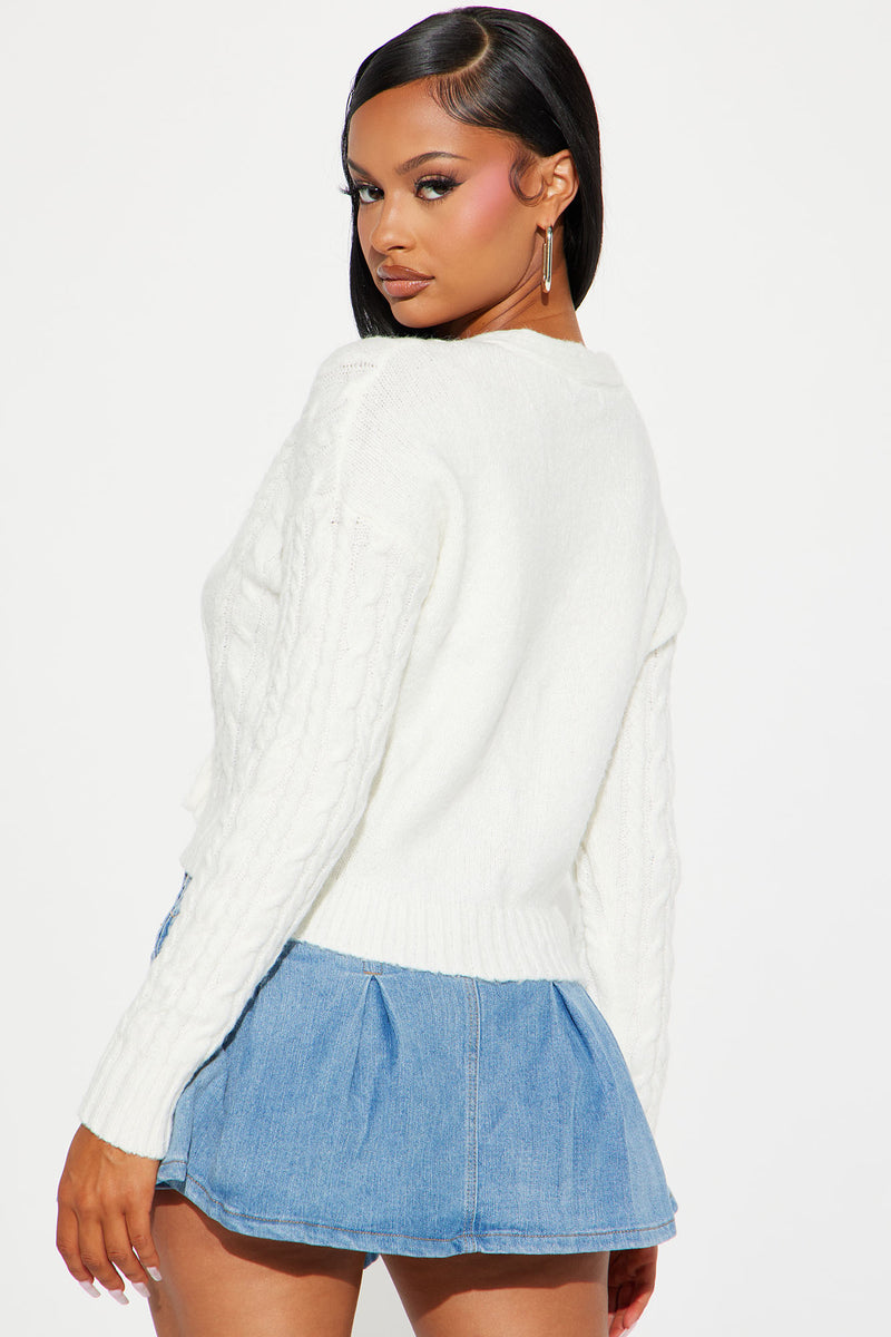 Always At My Level Cable Knit Cardigan - Off White | Fashion Nova ...