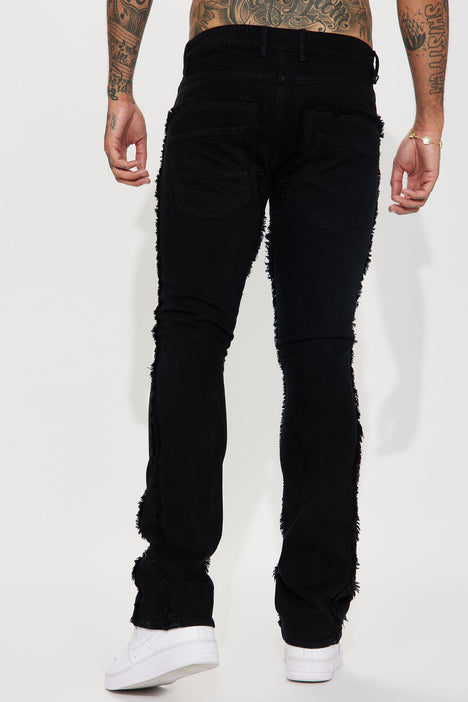 KNDK Men SF-P Skinny Flare Jeans (Black)