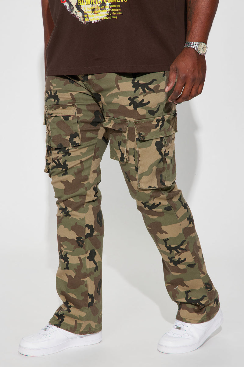 Trapper Cargo Stacked Slim Flared Pants - Khaki/combo | Fashion Nova ...