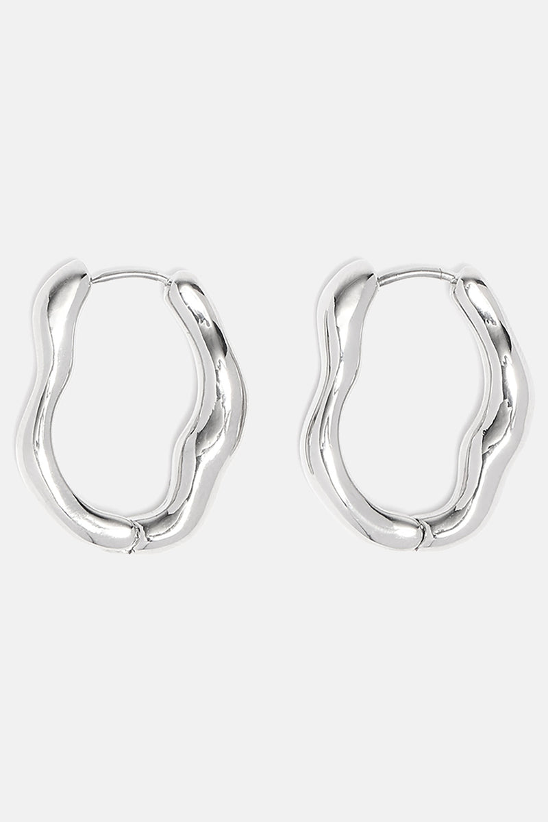 Abstract Babe Earrings Silver Fashion Nova, Jewelry Fashion Nova