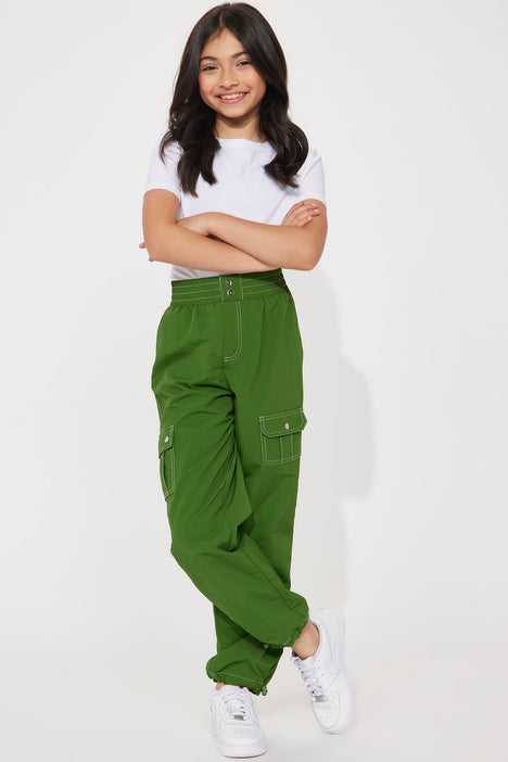 Mini Parachute Cargo Pants - Green, Fashion Nova, Kids Pants & Jeans