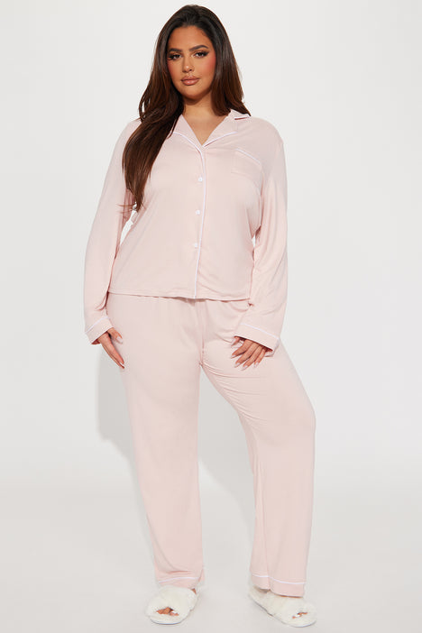 Love My Bed PJ Short Set - Pink, Fashion Nova, Lingerie & Sleepwear
