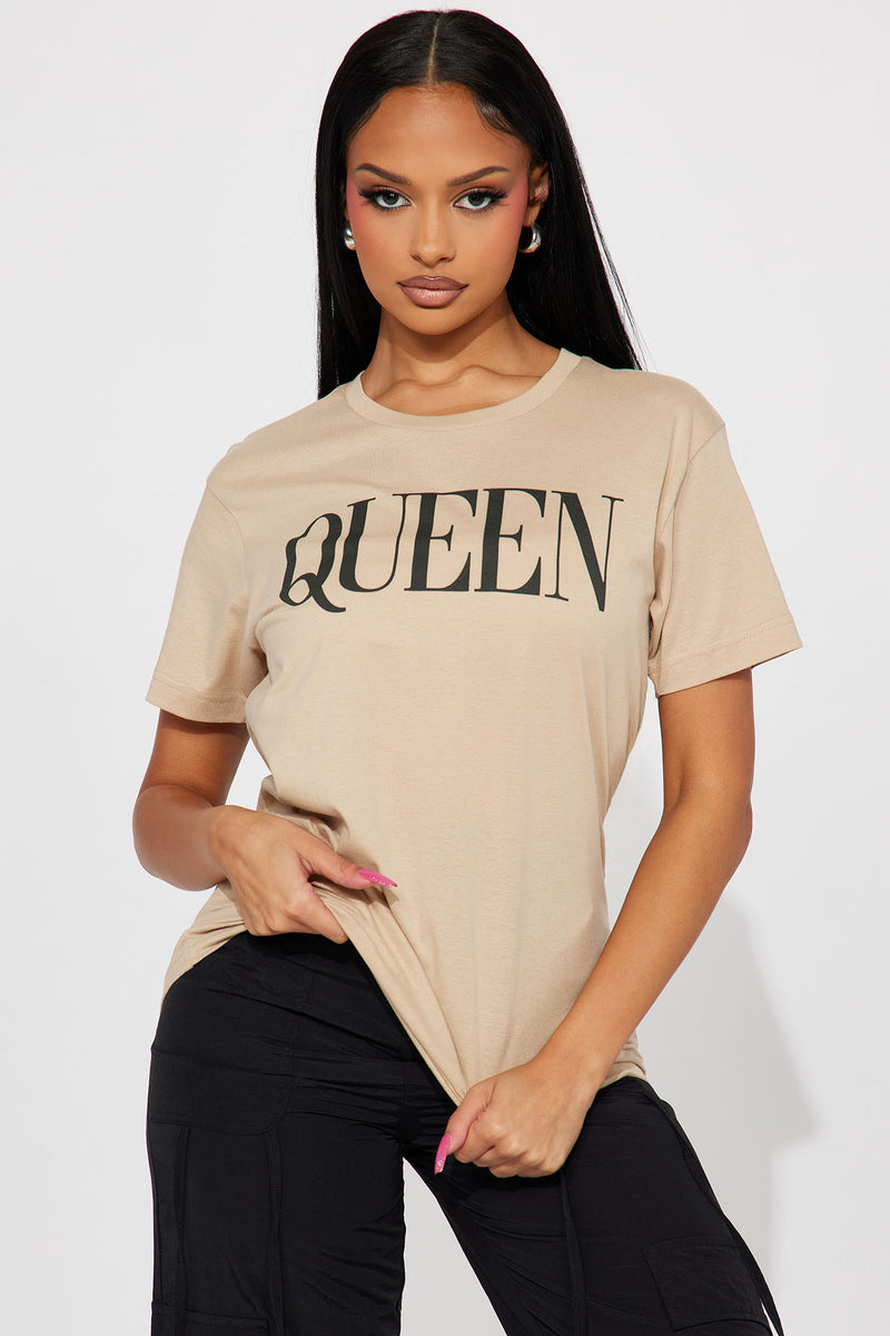 Fit For A Queen Tee - Sand | Fashion Nova, Screens Tops and Bottoms ...