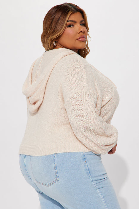 Cute As Always Crochet Top - Oatmeal, Fashion Nova, Sweaters