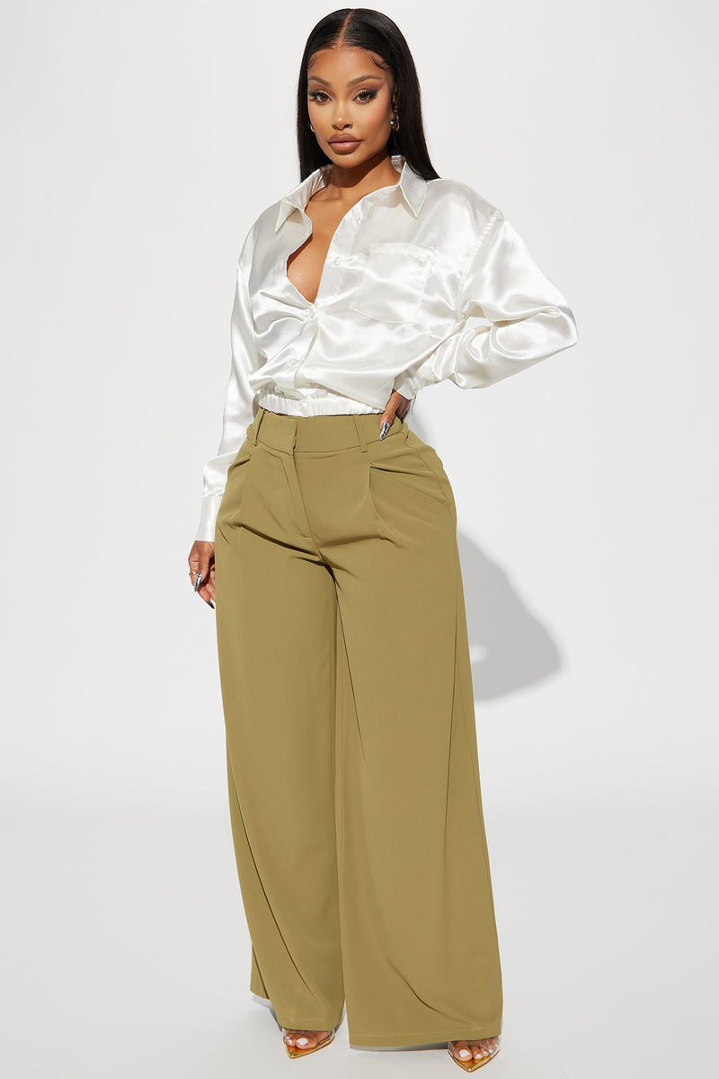 Katana Satin Shirt - Off White | Fashion Nova, Shirts & Blouses ...