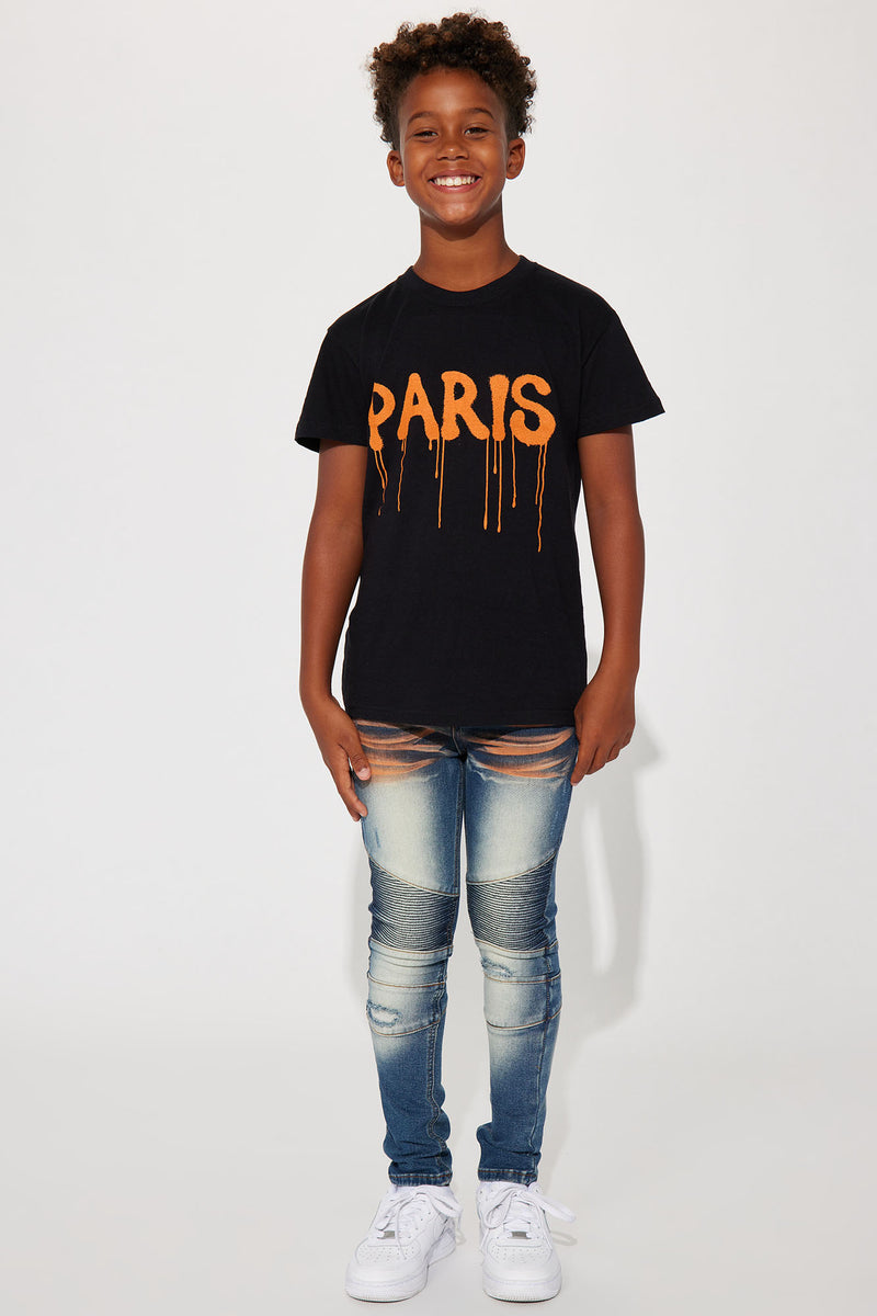 Mini Paris Drip Short Sleeve Tee - Black | Fashion Nova, Kids Tops & T ...