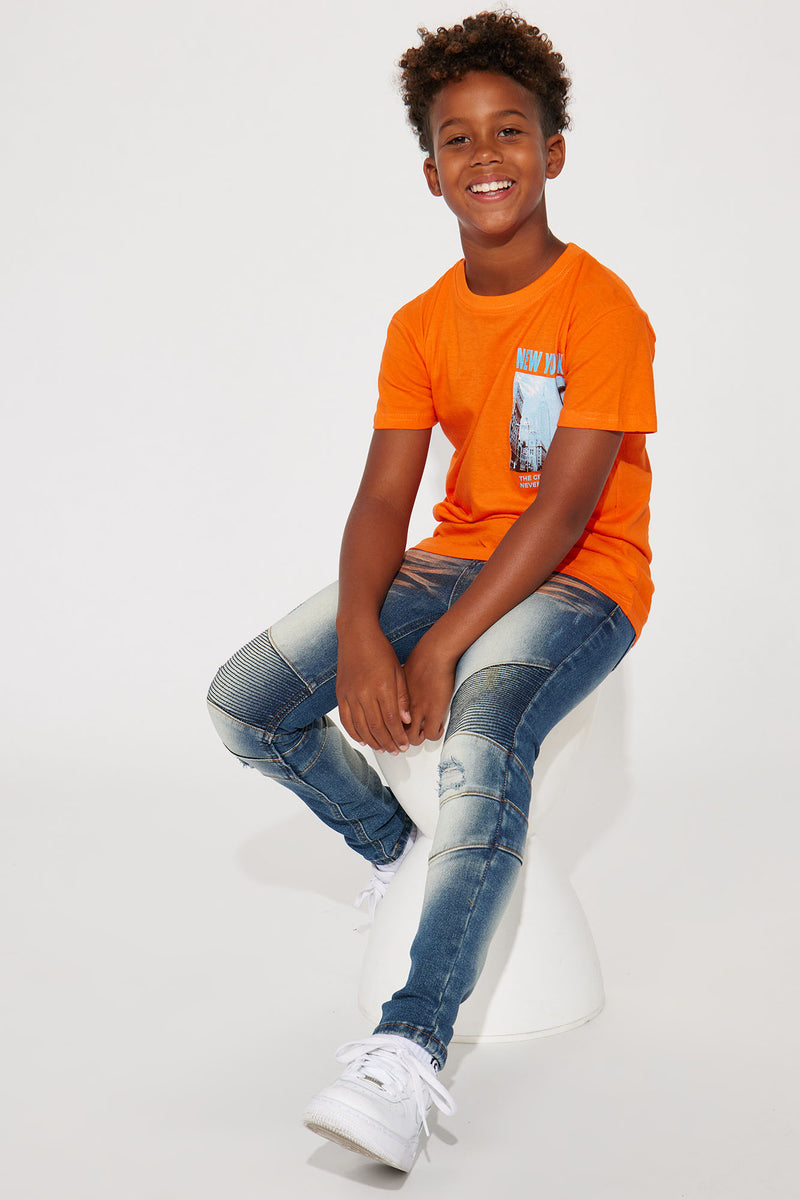 Mini NY Sun Short Sleeve Tee - Orange | Fashion Nova, Kids Tops & T ...