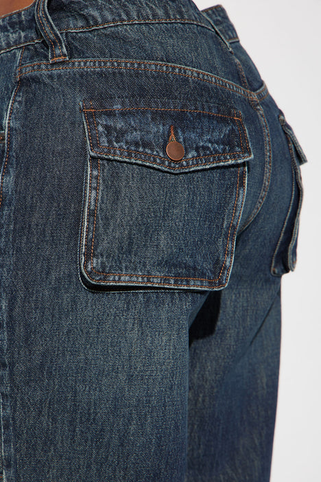 Sahara Tinted Stretch Bootcut Jeans - Dark Wash