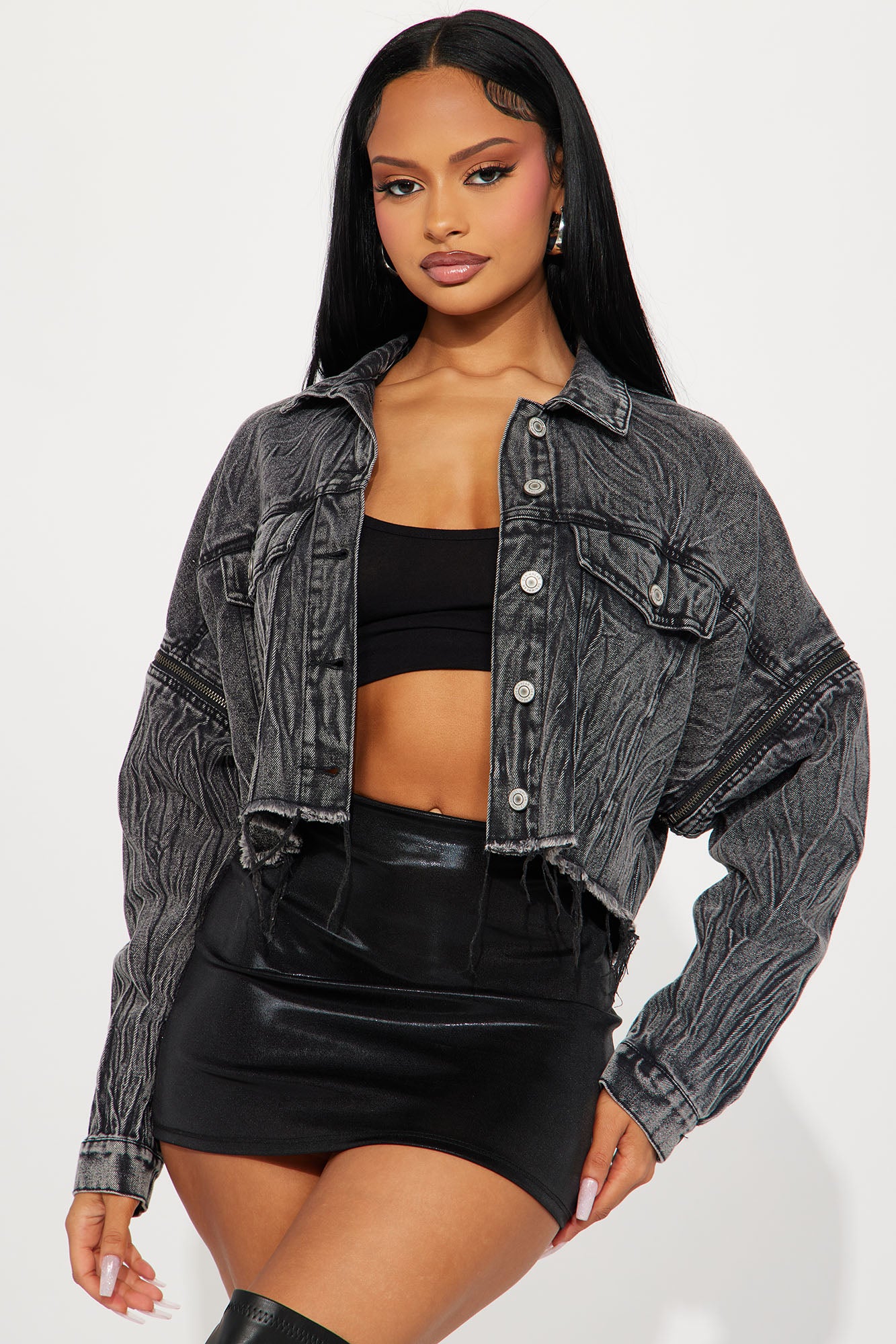 Fashion nova jean store jacket