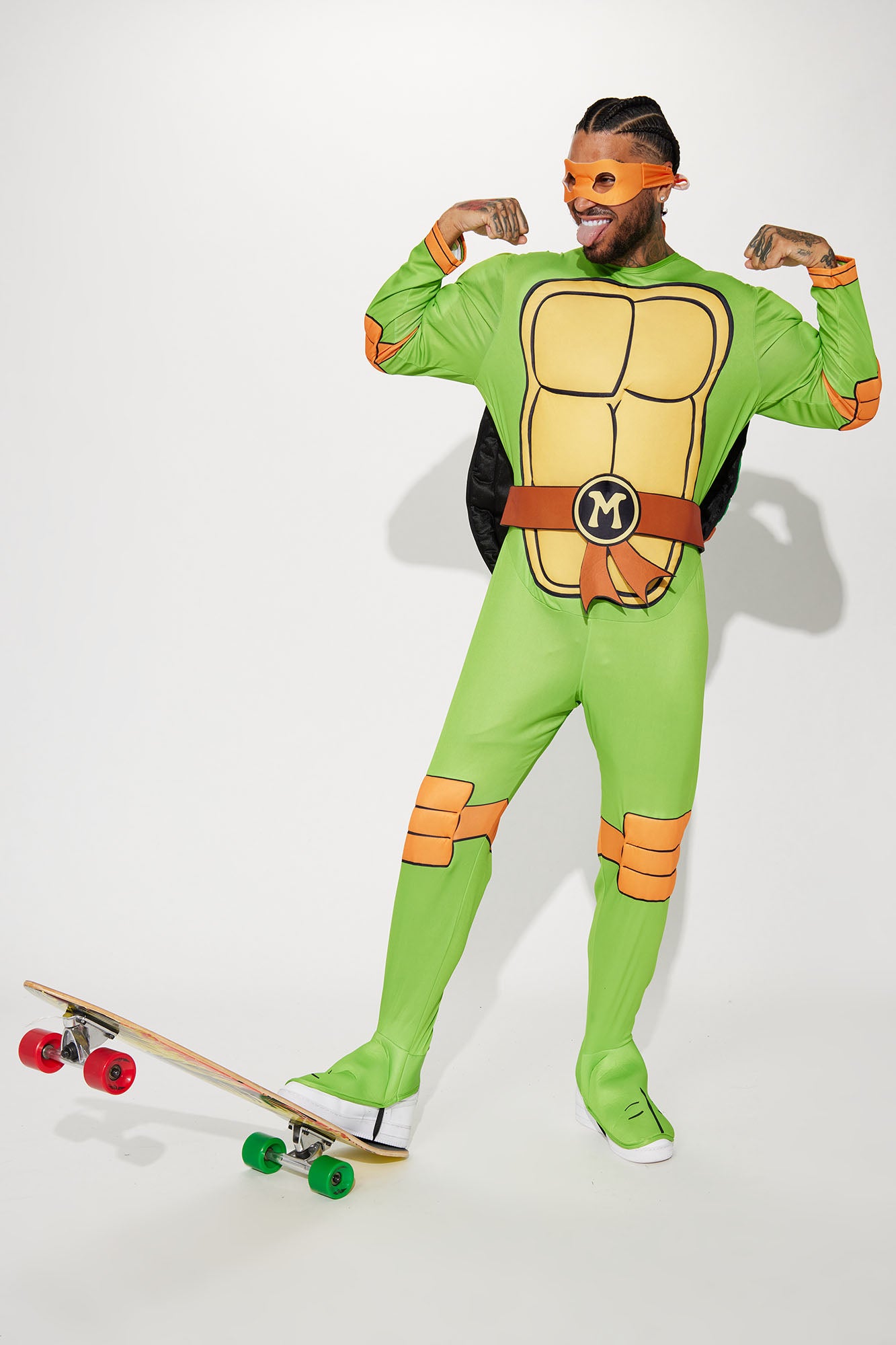 TMNT Teenage Mutant Ninja Turtles Michelangelo Green Union Suit