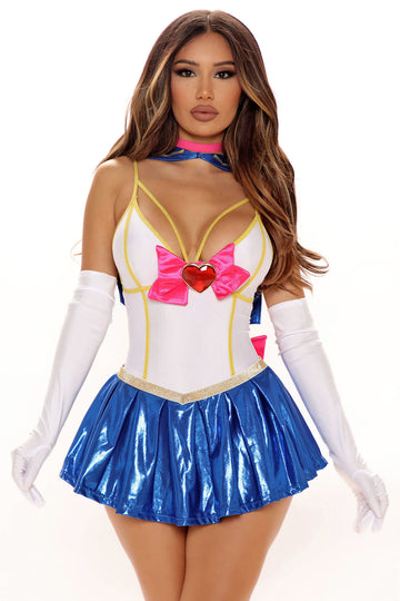 Sexy Sailor 3 Piece Costume Set - White/combo, Fashion Nova, Costumes