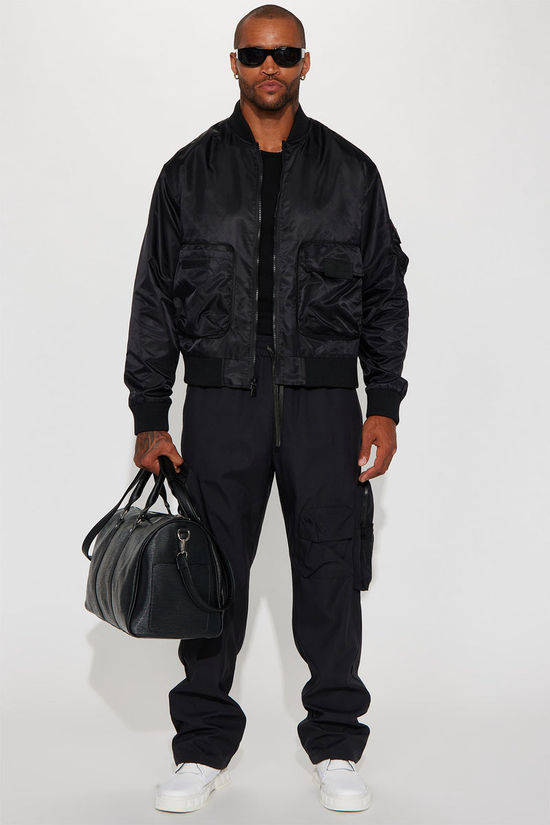 Day By Day Utility Bomber Jacket - Black | Fashion Nova, Mens Jackets ...