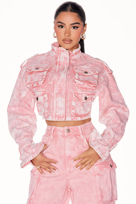Tickled Pink Denim Jacket - Pink  Fashion Nova, Jackets & Coats