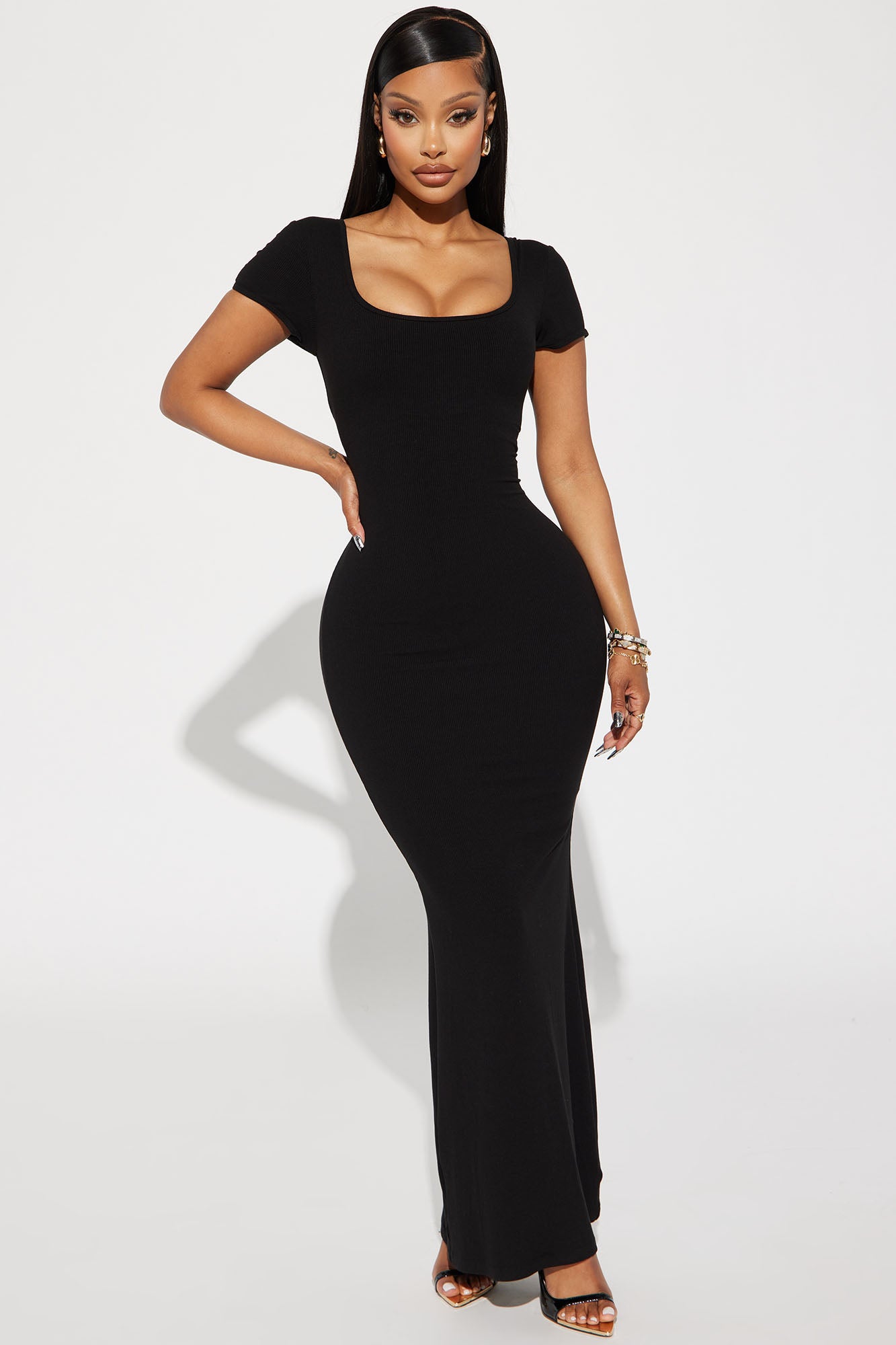 Feeling My Curves Underwire Maxi Dress Shapewear - Black, Fashion Nova,  Lingerie & Sleepwear