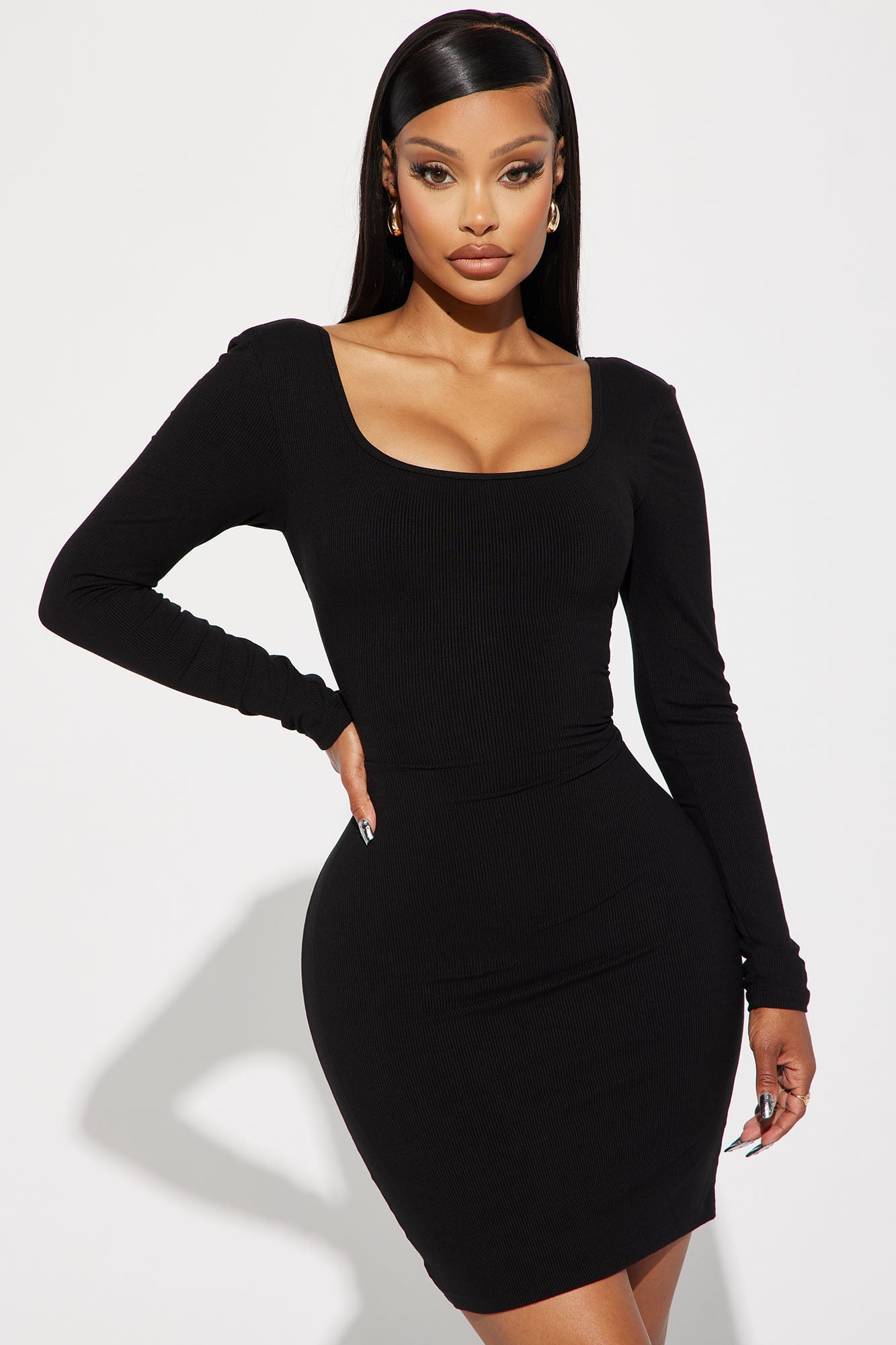 Ariana Shapewear Maxi Dress - Black
