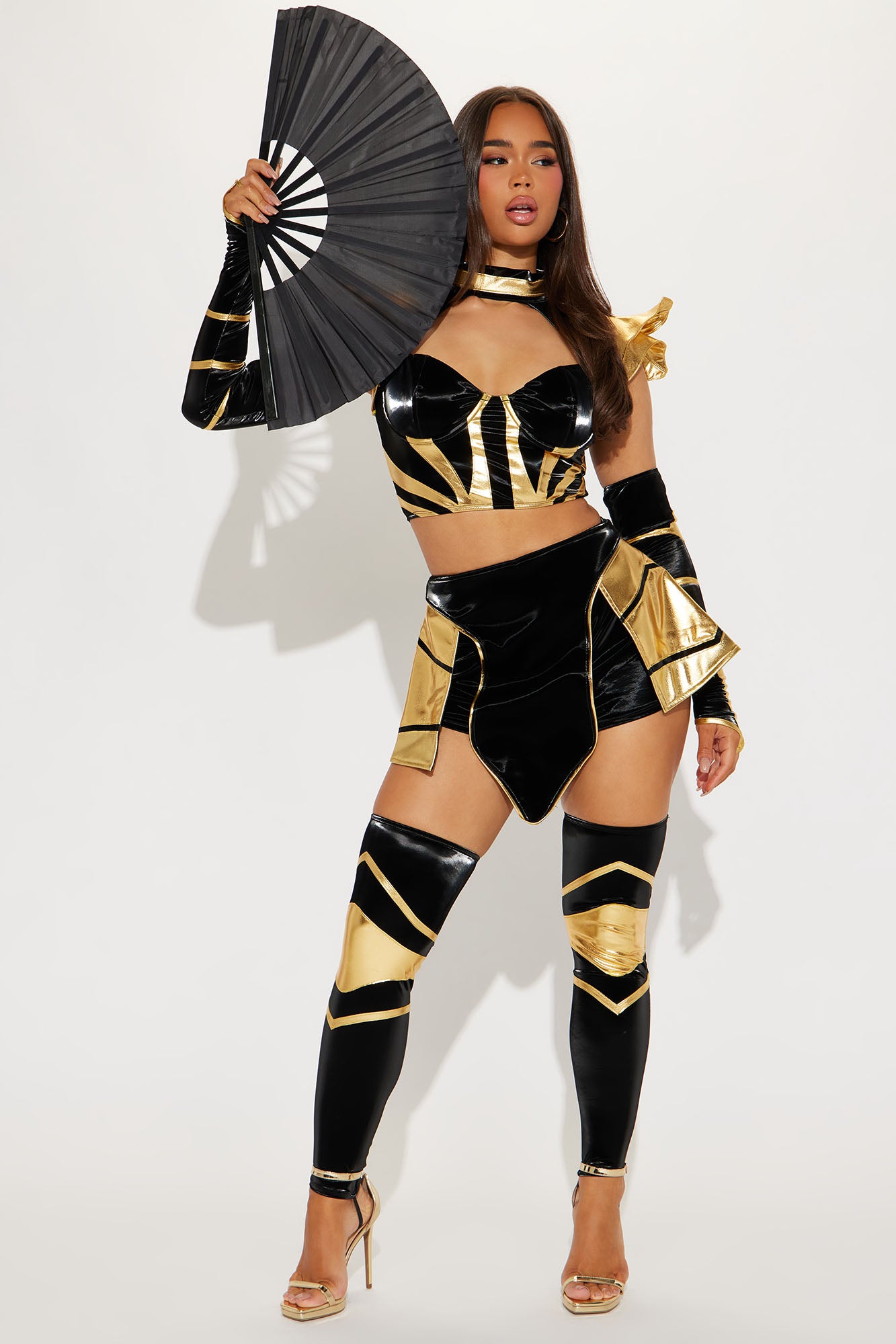 Sexy Stealth Ninja 5 Piece Costume - Black/Red, Fashion Nova, Womens  Costumes