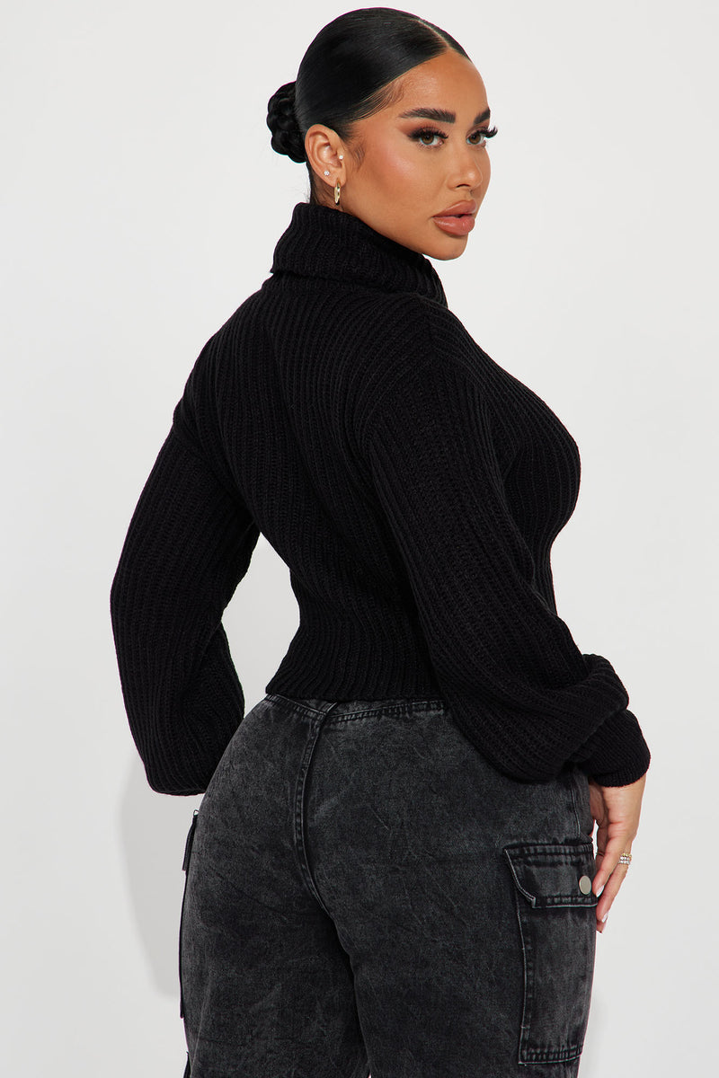 Jaylaani Sweater Top - Black | Fashion Nova, Sweaters | Fashion Nova