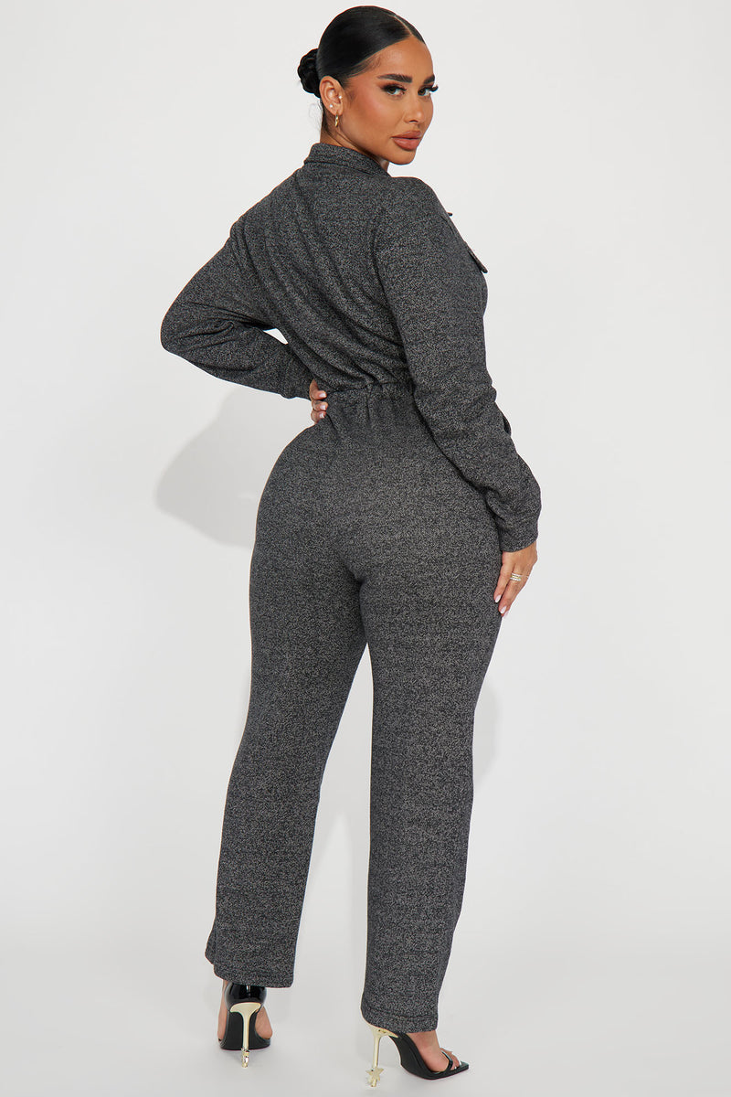Chill Afternoon French Terry Jumpsuit - Black | Fashion Nova, Jumpsuits ...