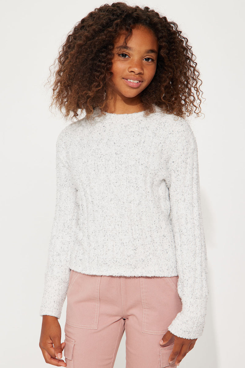 Mini Melange Rib Crew Neck Sweater - Grey | Fashion Nova, Kids Sweaters ...