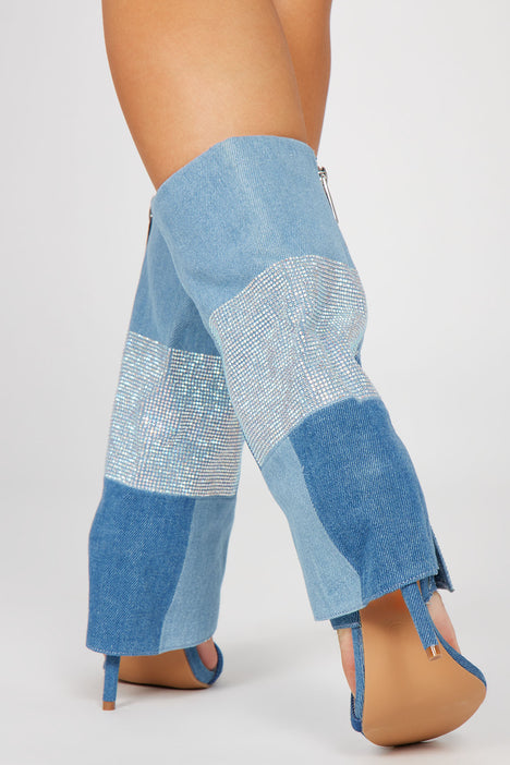 Much Deserved Patchwork Stretch Straight Leg Jeans - Medium Wash, Fashion  Nova, Jeans