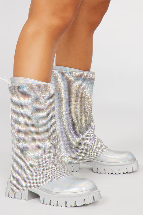 Fashion nova sale glitter boots