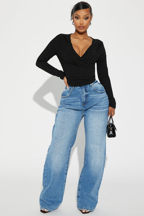 Womens Long Sleeve T Shirt Ribbed Surplice Form-Fitting Crop Top Basic Tops  Blouse Summer Casual : : Clothing, Shoes & Accessories