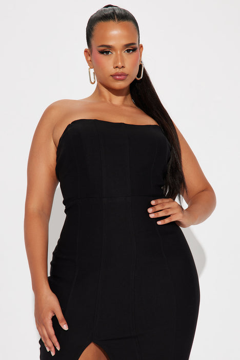 Plus Size Mykonos Dress - Black