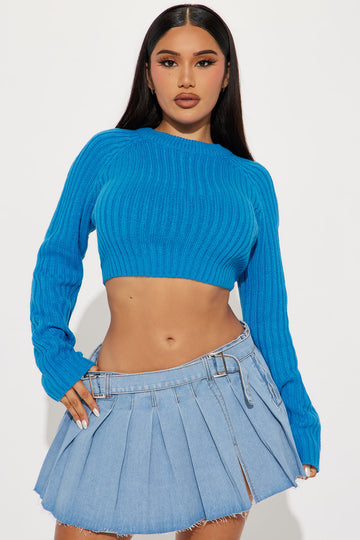 Hot Stuff Duster Cardigan - Blue, Fashion Nova, Sweaters