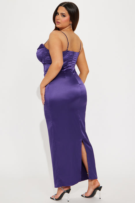 Stretch Luxe Jersey Ruched Lilac Evening Gown CD943L – Sparkly Gowns
