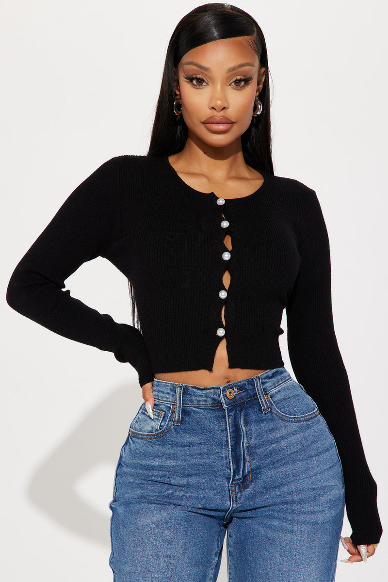 Kasilia Cardigan Sweater - Black | Fashion Nova, Sweaters | Fashion Nova