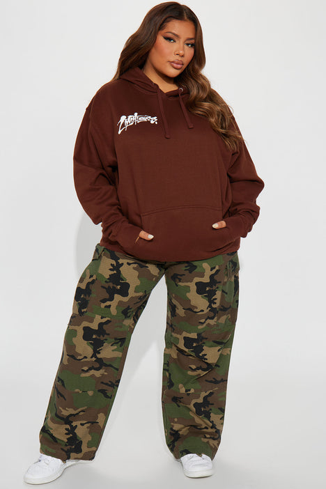 Brown University Washed Hoodie - Brown, Fashion Nova, Screens Tops and  Bottoms