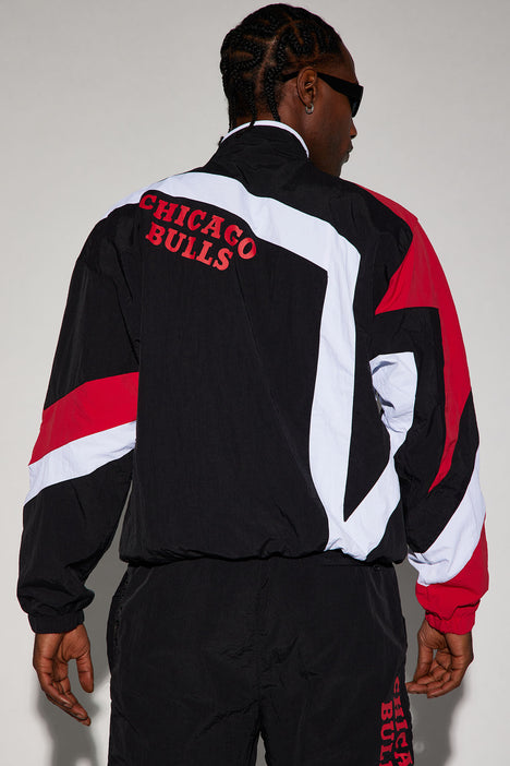 Chicago Bulls Quarter Zip Jacket - Red/White, Fashion Nova, Mens Jackets