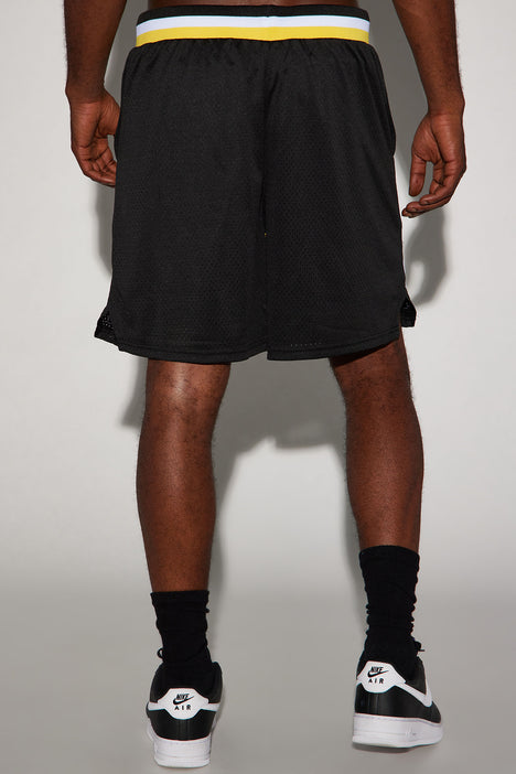 Los Angeles Lakers Mesh Shorts - Yellow, Fashion Nova, Mens Shorts