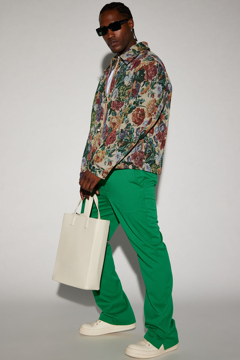 Bellevue Floral Tapestry Work Jacket - Green/combo | Fashion Nova, Mens ...