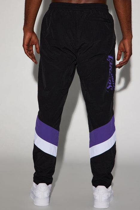 Lakers Hood Star Pants - Black/Purple, Fashion Nova, Mens Pants