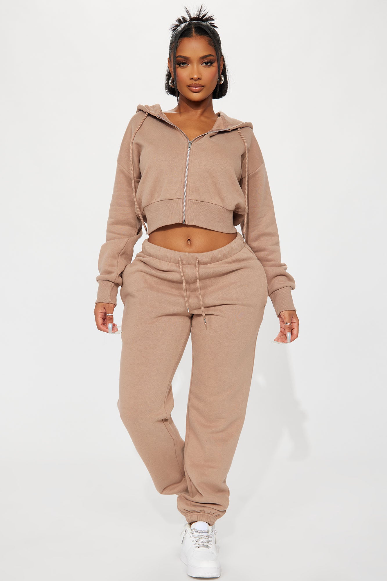 Brianna Jogger Pant Set Mocha Fashion Nova Matching Sets