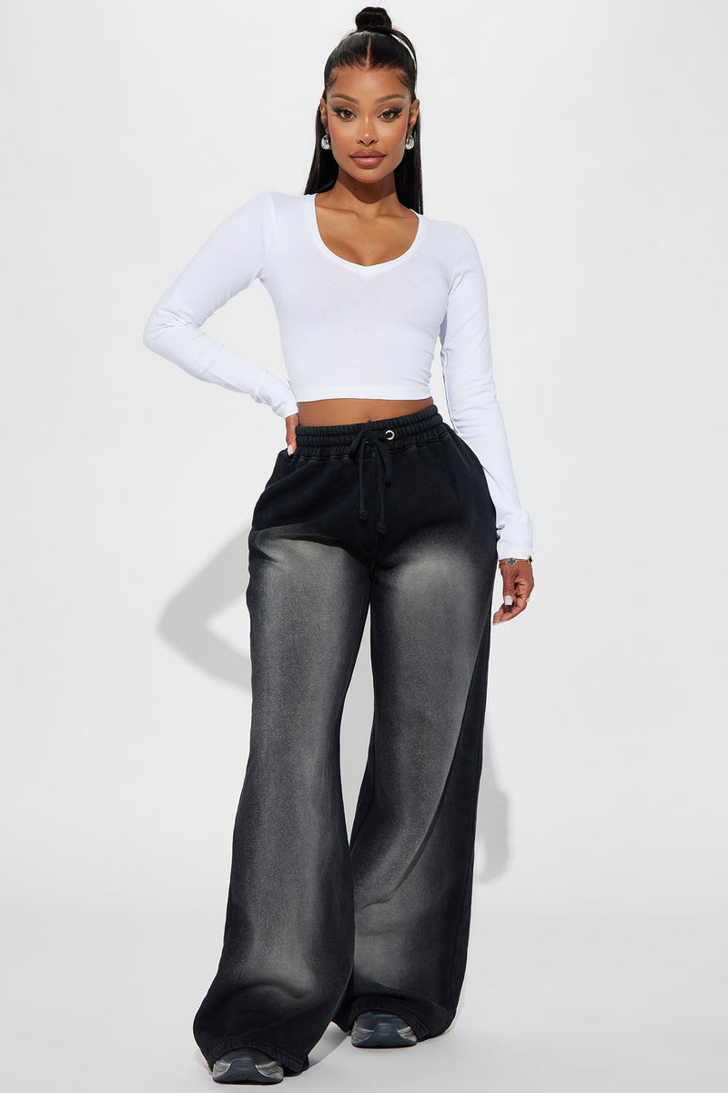 Gianna Washed Lounge Pant - Black | Fashion Nova, Lounge | Fashion Nova