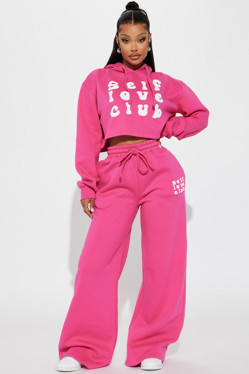 Self Love Club Wide Leg Sweatpants - Pink | Fashion Nova, Screens Tops ...