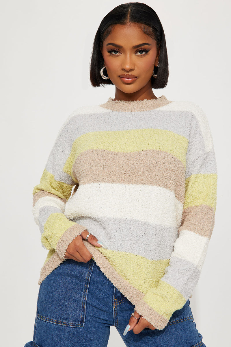 All Cozy Striped Sweater - Ivory/combo | Fashion Nova, Sweaters ...