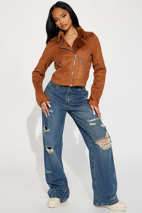 Fashion nova suede clearance jacket