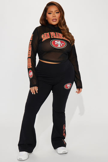 49ers Half Time Show Flare Pant - Black